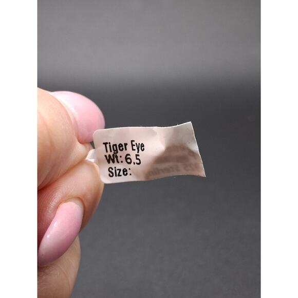 Cross Pendant, Tigers Eye, 925 SS, Men or Women, Closed Back, Boho, Spiritual - Picture 7 of 8